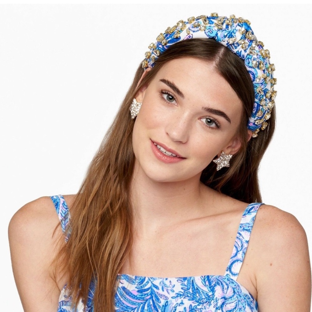 Lele Sadoughi x Lilly Pulitzer Crystal Embellished Bird is the Word Headband